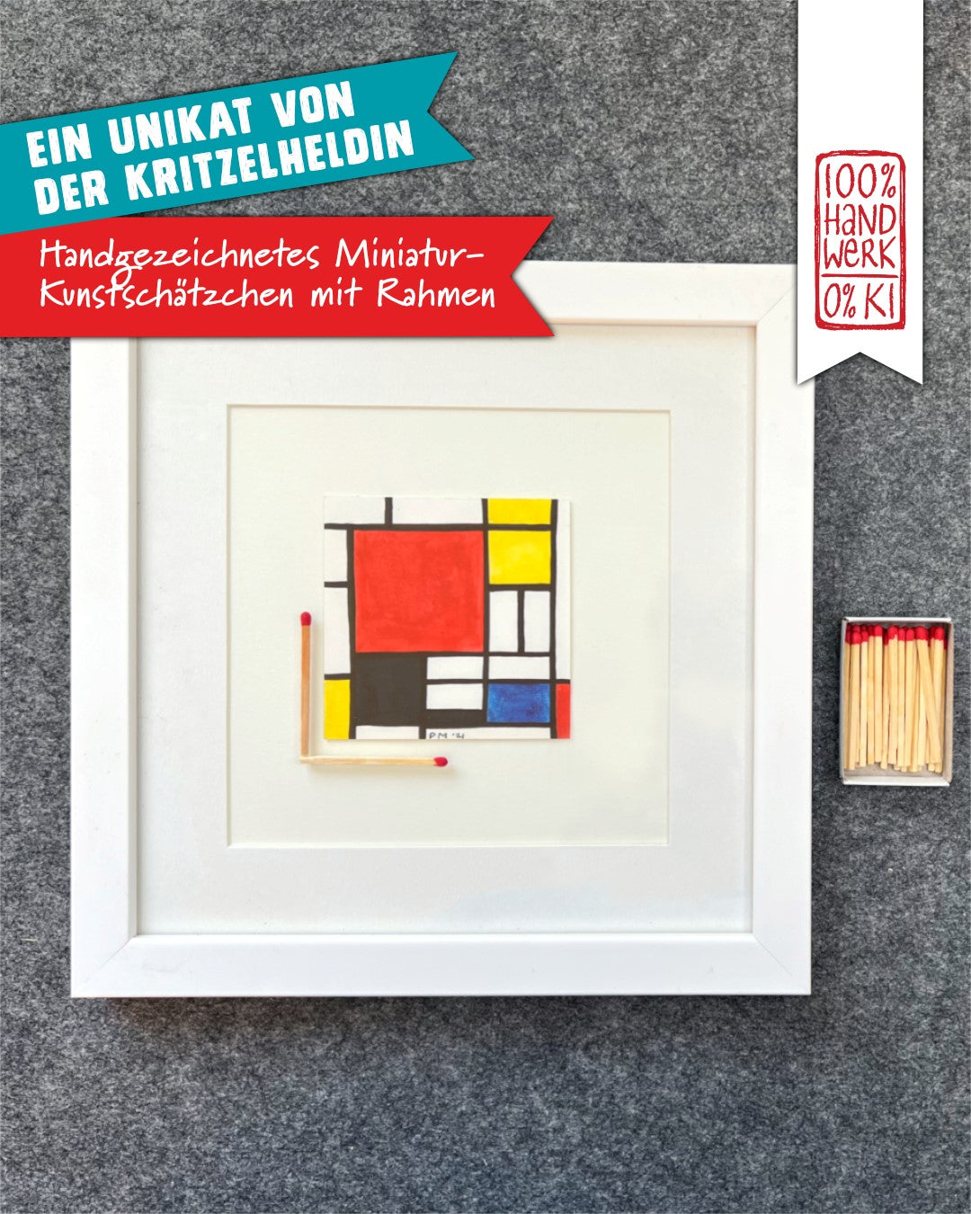 Komposition mit Rot, Gelb, Blau und Schwarz - Komposition mit Rot, Gelb, Blau und Schwarz