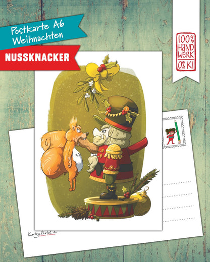 Postkarte - NUSSKNACKER