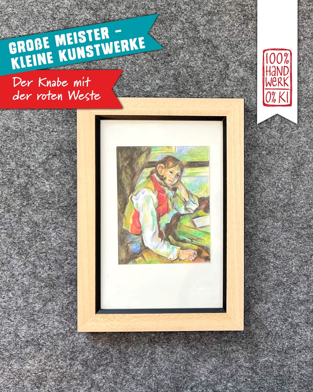 Der Knabe mit der roten Weste - GROSSE MEISTER – KLEINE KUNSTWERKE