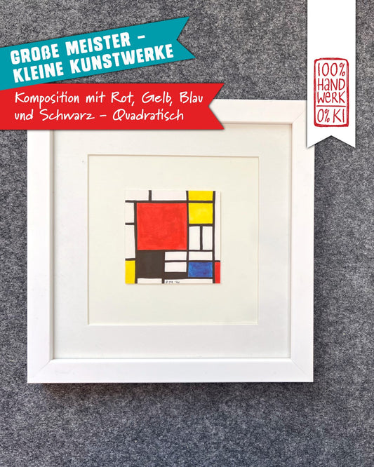 Komposition mit Rot, Gelb, Blau und Schwarz - Komposition mit Rot, Gelb, Blau und Schwarz